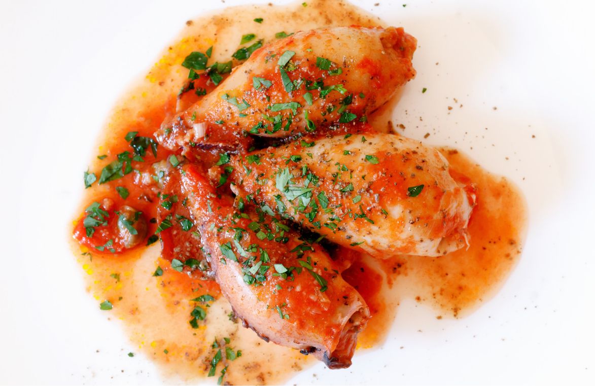 Calamari ripieni al sugo