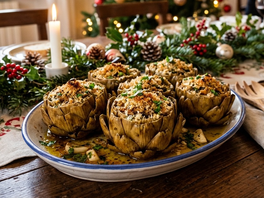 Carciofi ripieni alla siciliana: l’antipasto della vigilia