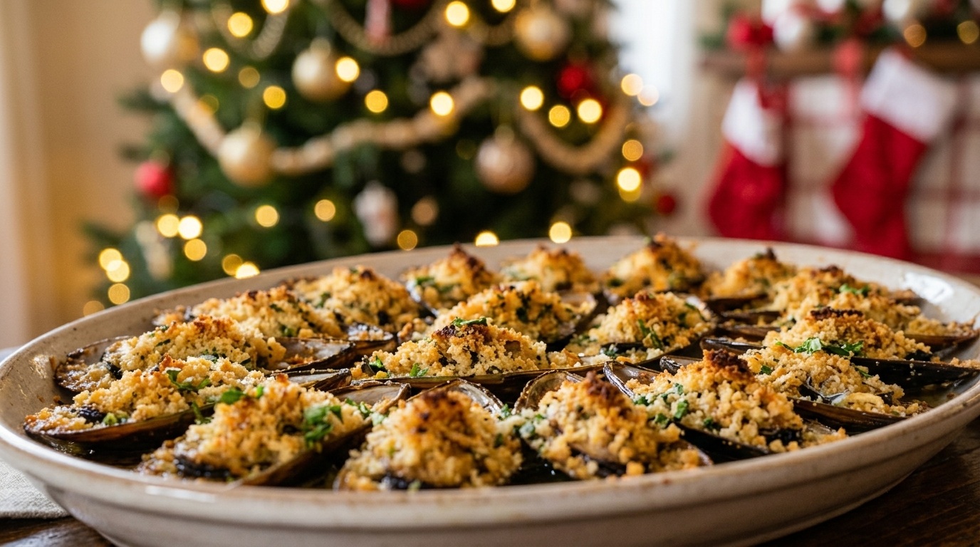 Cozze gratinate al forno
