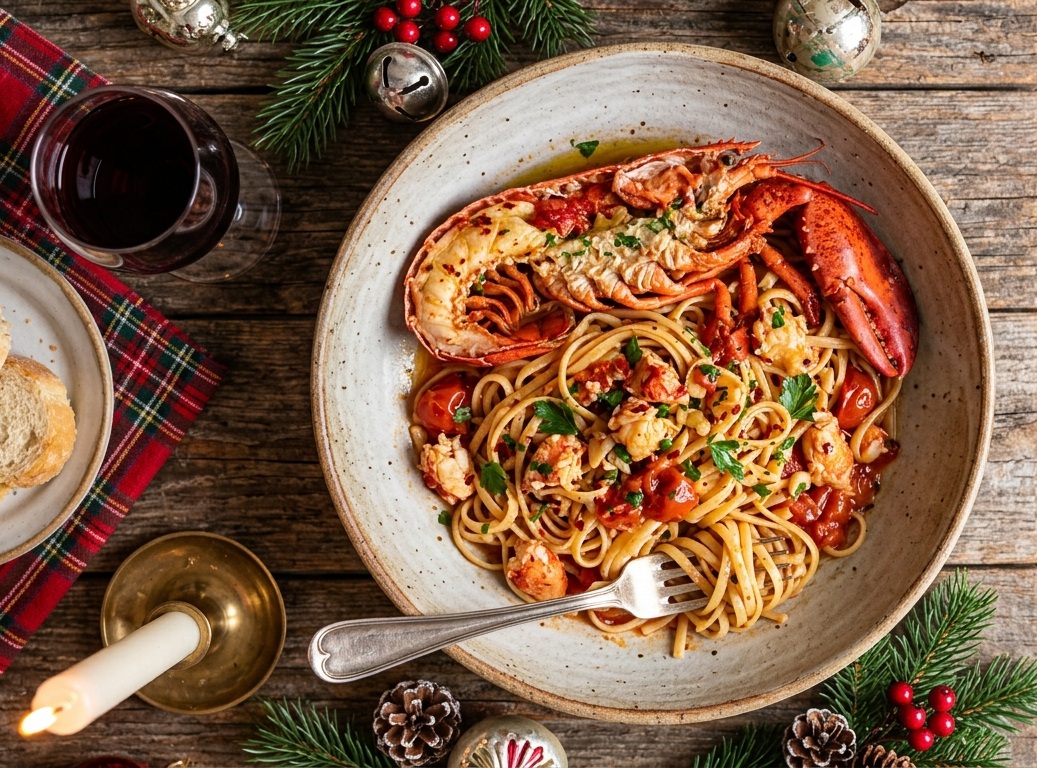 Linguine all’astice per la vigilia di Natale