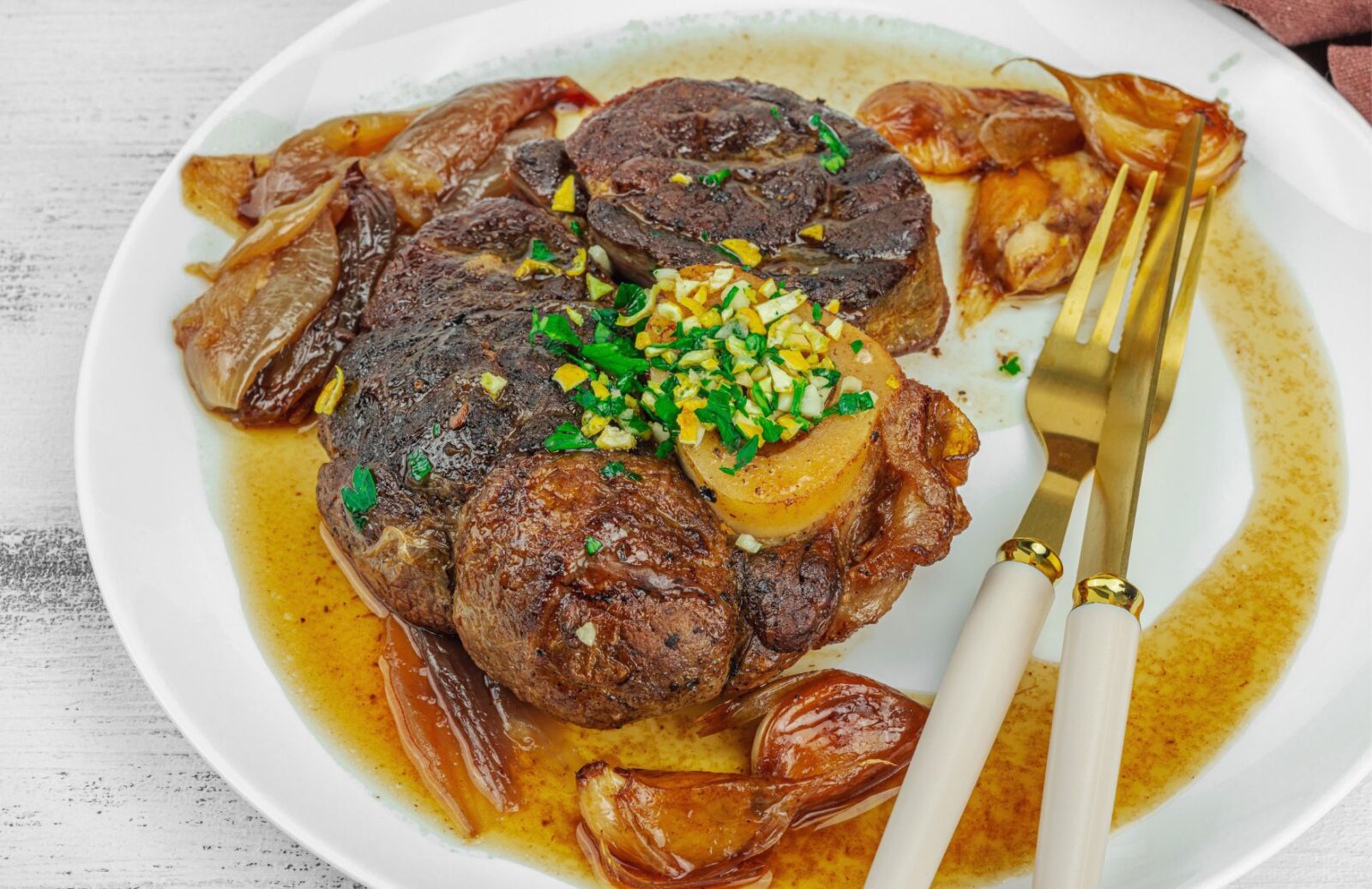 Ossobuco alla milanese con gremolada